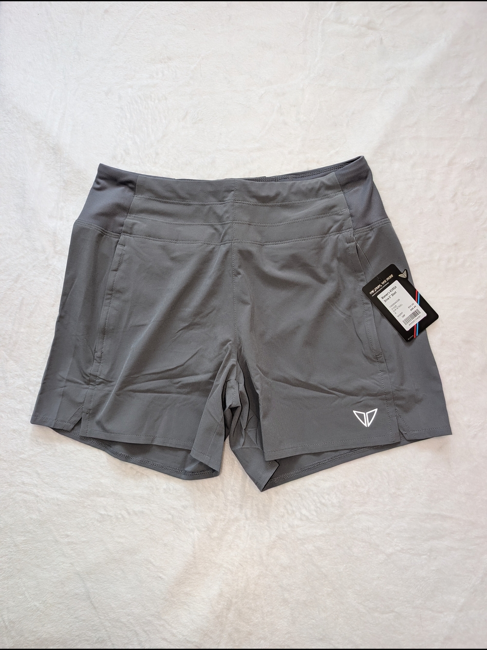 Women's KORSA Drive 5" Lined Running Shorts Grey NWT Small Retail $54.99
